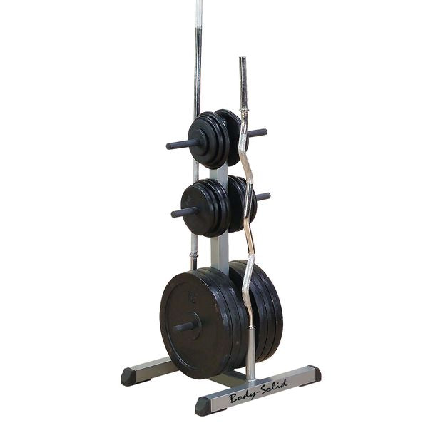 Body Solid GSWT Standard Plate Tree & Bar Holder Weight Plate Storage Body-Solid