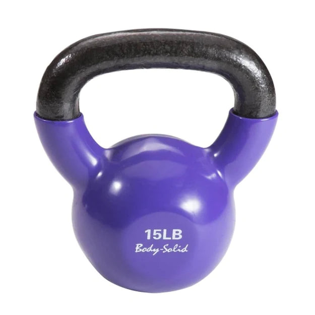 Body-Solid Vinyl Coated Kettlebells Strength Body-Solid 15 lb.