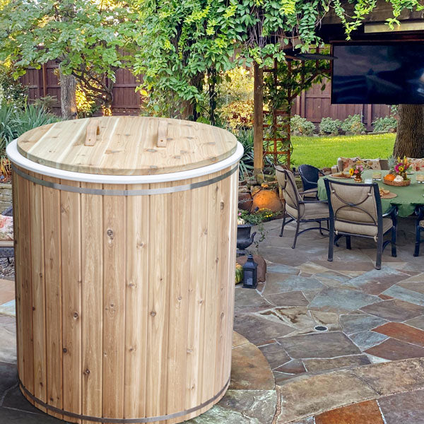 Dundalk Baltic Cold Plunge Outdoor Barrel Tub Cold Plunge Tubs Dundalk LeisureCraft