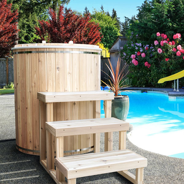 Dundalk Baltic Cold Plunge Outdoor Barrel Tub Cold Plunge Tubs Dundalk LeisureCraft