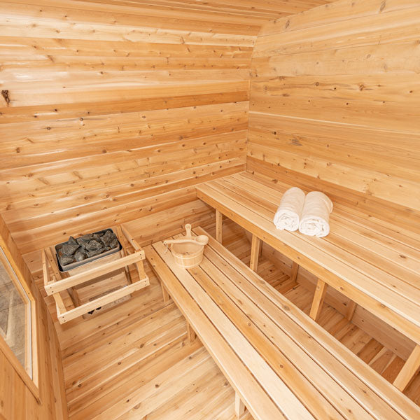 Dundalk CT Luna Outdoor 2-4 person Sauna Outdoor Sauna Dundalk LeisureCraft