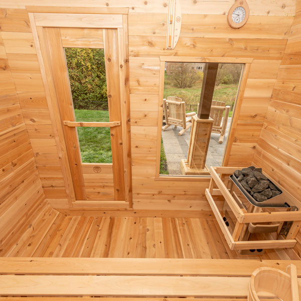 Dundalk CT Luna Outdoor 2-4 person Sauna Outdoor Sauna Dundalk LeisureCraft