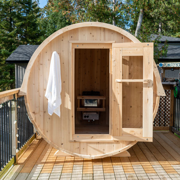 Dundalk CT Harmony Barrel Outdoor 2-4 person Sauna Outdoor Sauna Dundalk LeisureCraft