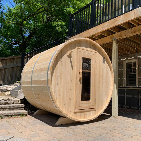 Dundalk CT Harmony Barrel Outdoor 2-4 person Sauna Outdoor Sauna Dundalk LeisureCraft