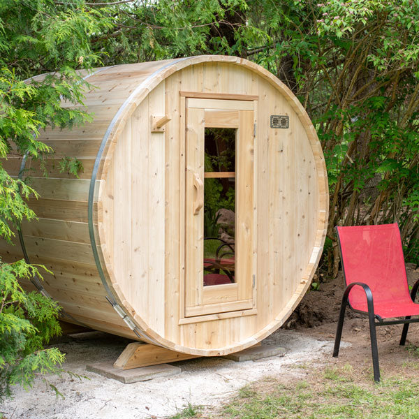 Dundalk CT Harmony Barrel Outdoor 2-4 person Sauna Outdoor Sauna Dundalk LeisureCraft