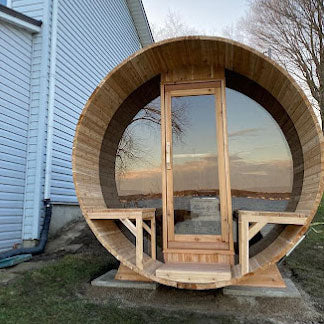 Dundalk Tranquility MP Barrel Outdoor 2-6 Person Sauna Outdoor Sauna Dundalk LeisureCraft