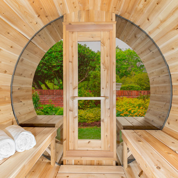 Dundalk Tranquility MP Barrel Outdoor 2-6 Person Sauna Outdoor Sauna Dundalk LeisureCraft