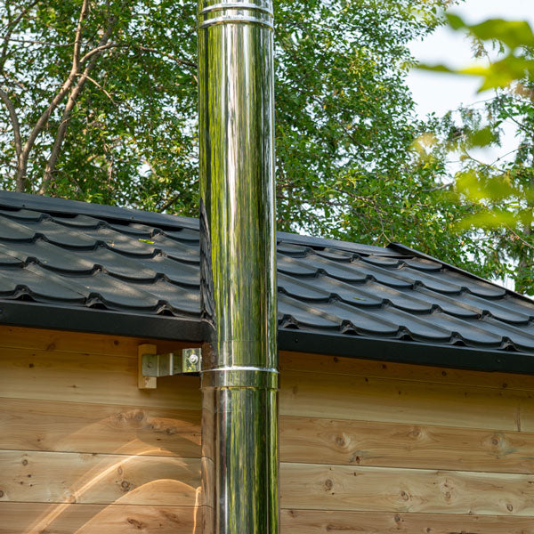 Dundalk CT Georgian Cabin Outdoor 2-6 person Sauna with Changeroom Outdoor Sauna Dundalk LeisureCraft