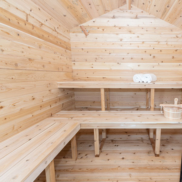 Dundalk CT Georgian Cabin Outdoor 2-6 person Sauna Outdoor Sauna Dundalk LeisureCraft