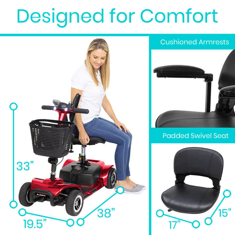 Vive Health 4 Wheel Mobility Scooter Mobility Scooters Vive Health