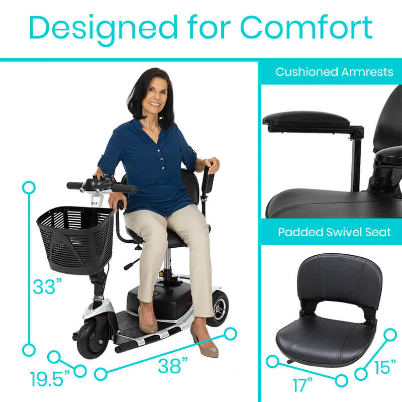 Vive Health 3 Wheel Mobility Scooter Mobility Scooters Vive Health