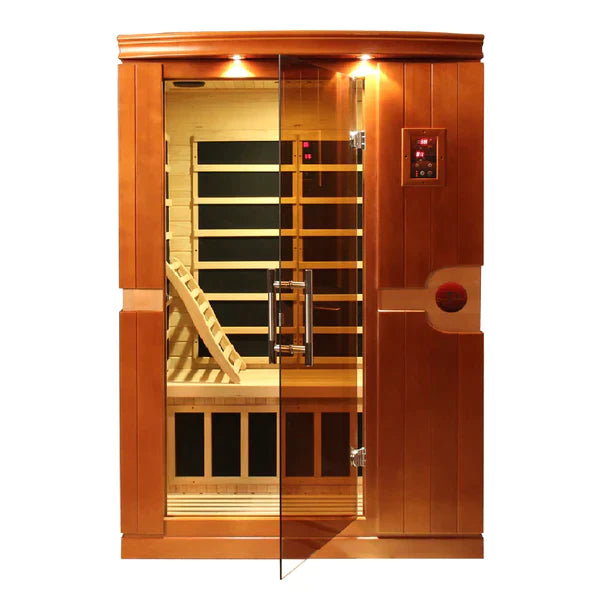 Dynamic Venice Edition 2-Person Low EMF Far Infrared Sauna (Honey Dark Stain) DYN-6210-01 INFRARED SAUNA Dynamic Saunas