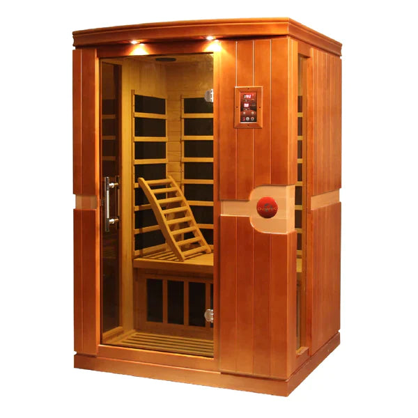 Dynamic Venice Edition 2-Person Low EMF Far Infrared Sauna (Honey Dark Stain) DYN-6210-01 INFRARED SAUNA Dynamic Saunas