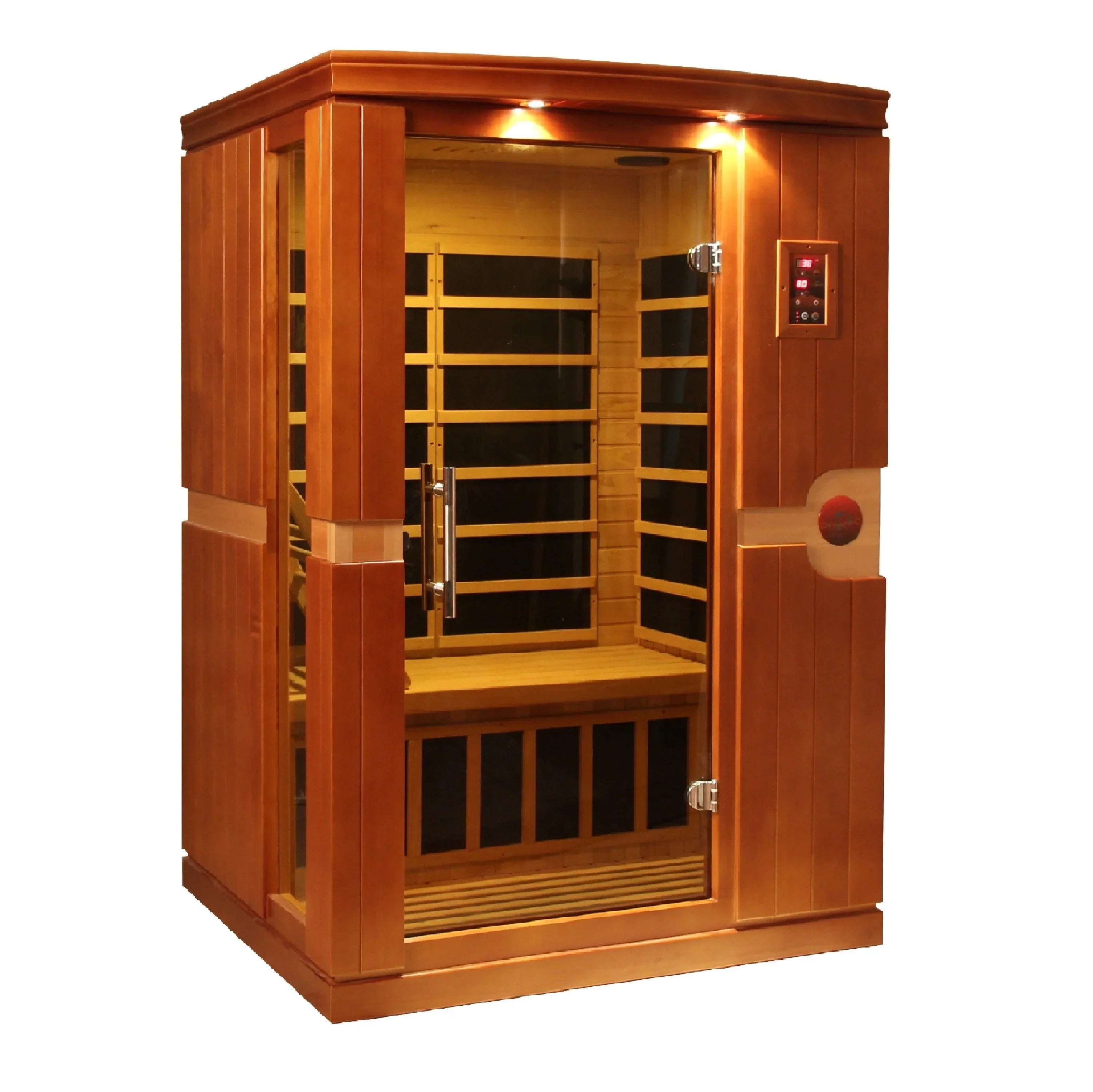 Dynamic Venice Edition 2-Person Low EMF Far Infrared Sauna (Honey Dark Stain) DYN-6210-01 INFRARED SAUNA Dynamic Saunas