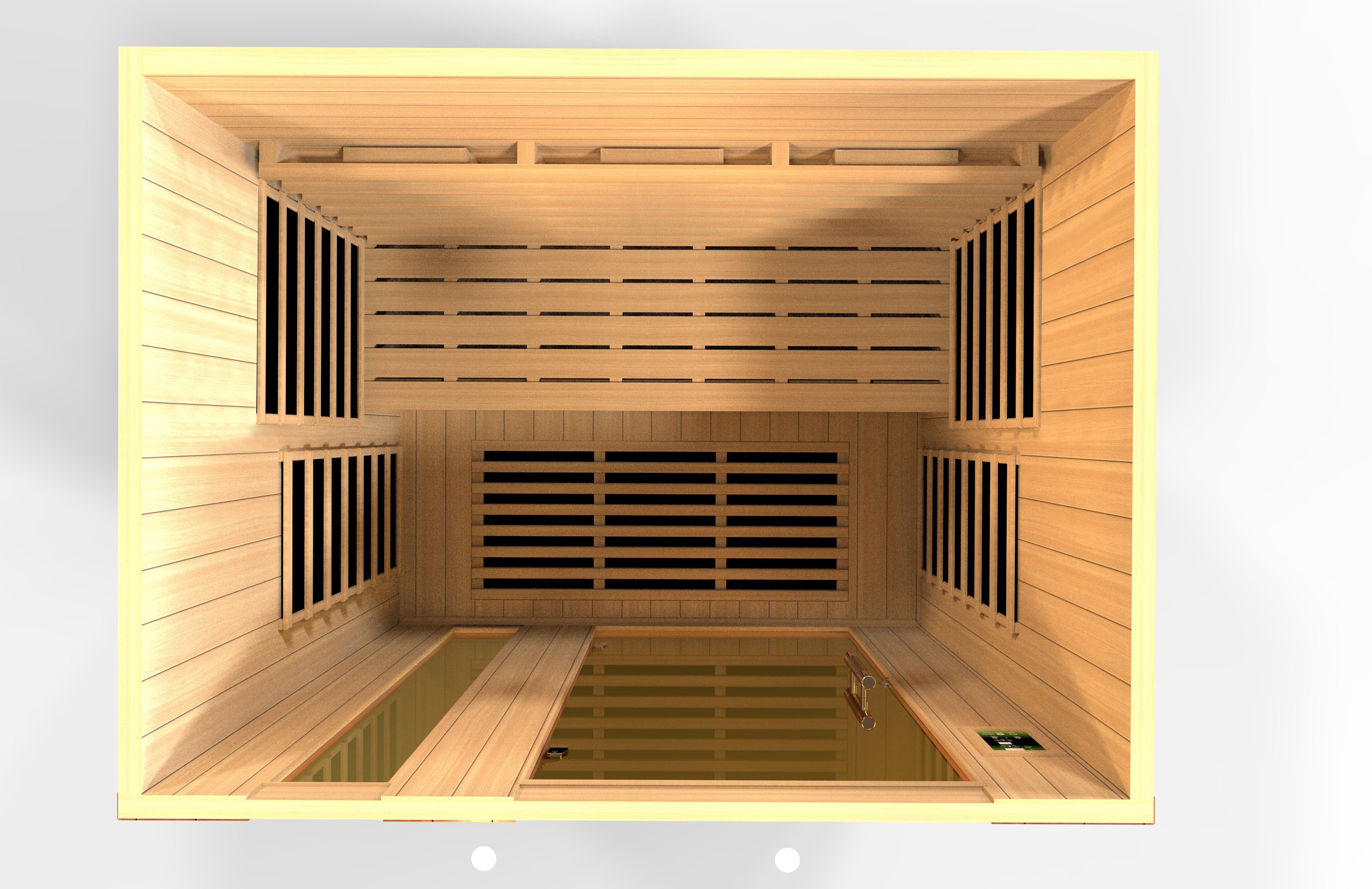 Dynamic Lugano 3-Person Full Spectrum Near Zero EMF FAR Infrared Sauna (Canadian Hemlock)
