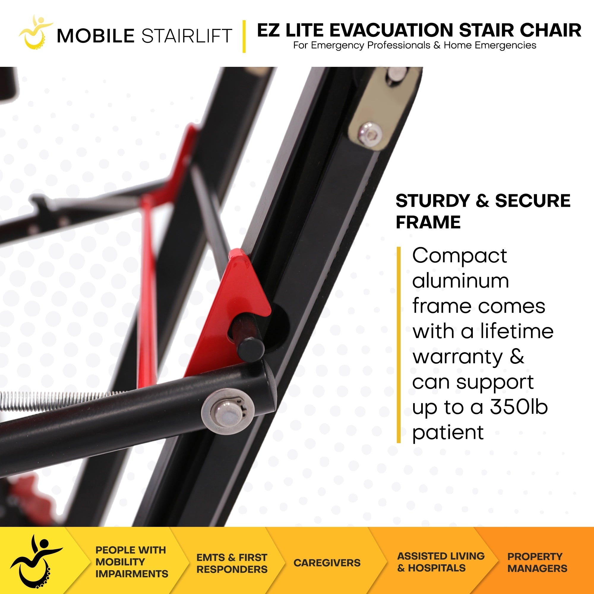Climbing Steps Mobile Stairlift EZ LITE Evacuation Stair Chair Stair Lift Climbing Steps