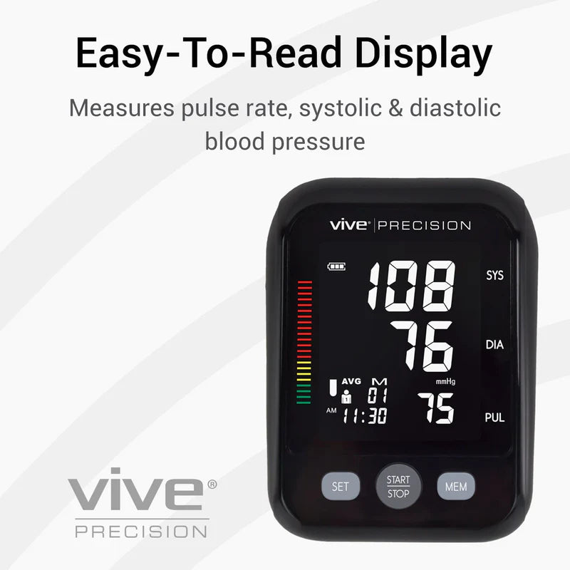 Vive Health DMD1037BLK Compact Blood Pressure Monitor Digital Measuring Devices Vive Health