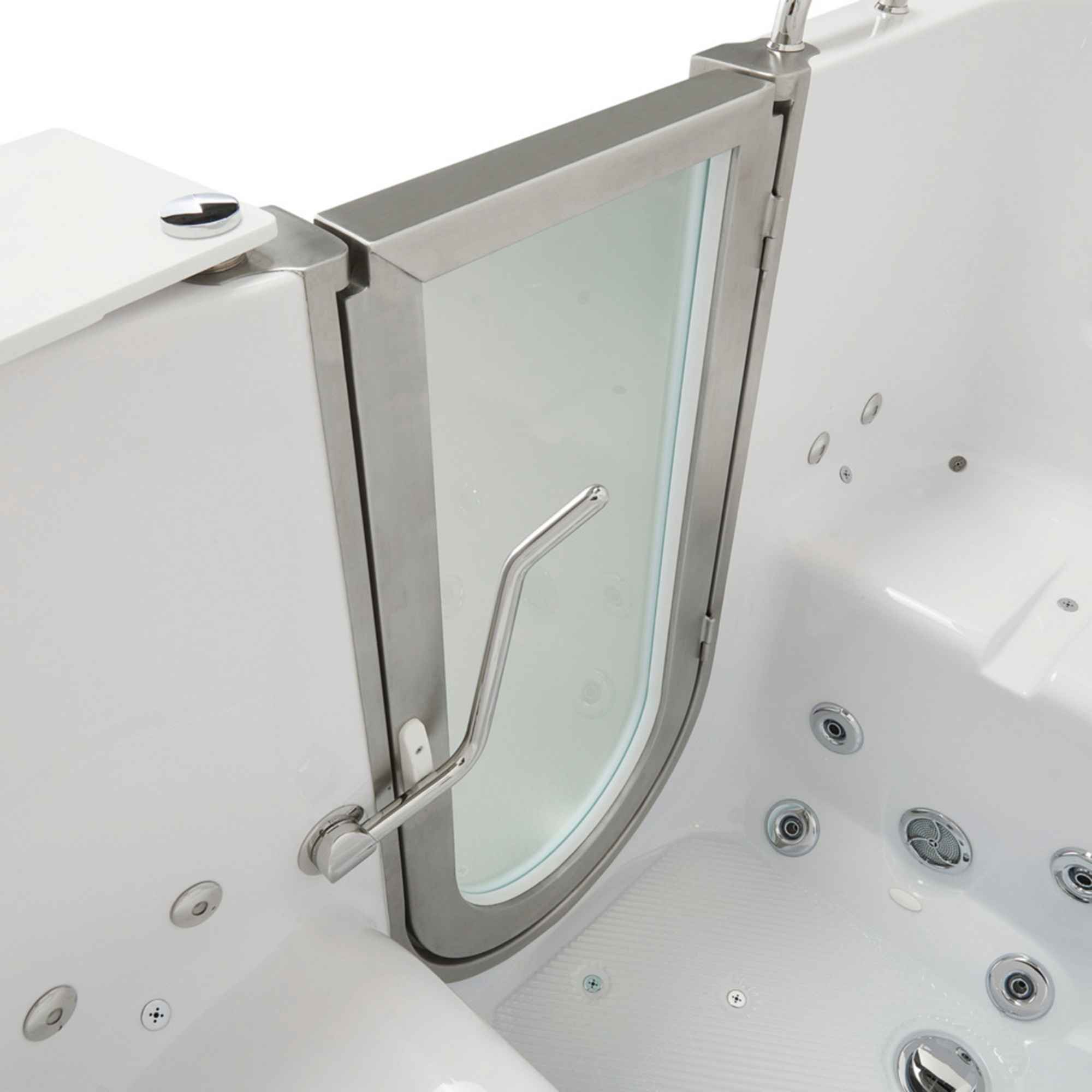 Ella Escape 36"x72" Two Seat Walk in Bathtub, Air + Hydro + Independent Foot Massage Bath Tub Ella's Bubbles