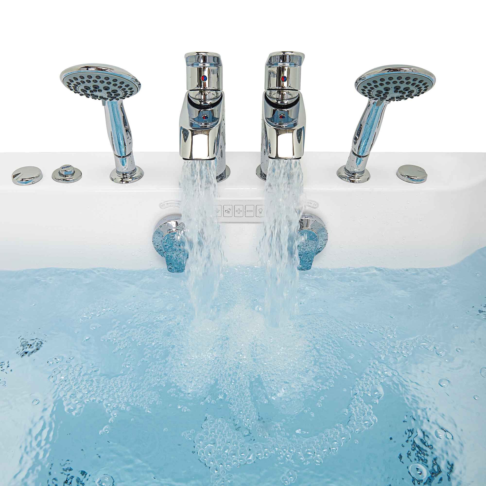 Ella Escape 36"x72" Two Seat Walk in Bathtub, Air + Hydro + Independent Foot Massage Bath Tub Ella's Bubbles
