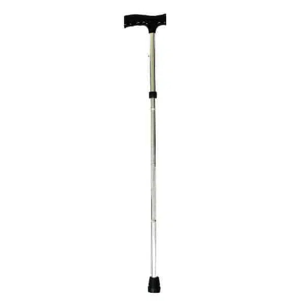 Karman FC2 Folding Cane With Luxury Handle Living Aids Karman Healthcare Silver