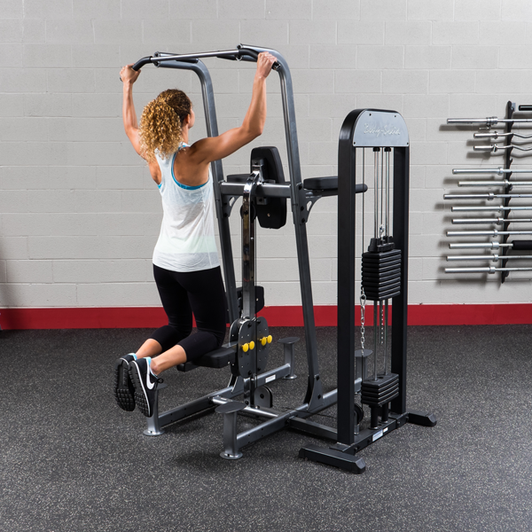 Body-Solid PRO-SELECT WEIGHT ASSISTED CHIN-DIP MACHINE FCD-STK Strength Body-Solid