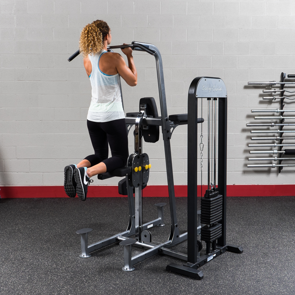 Body-Solid PRO-SELECT WEIGHT ASSISTED CHIN-DIP MACHINE FCD-STK Strength Body-Solid