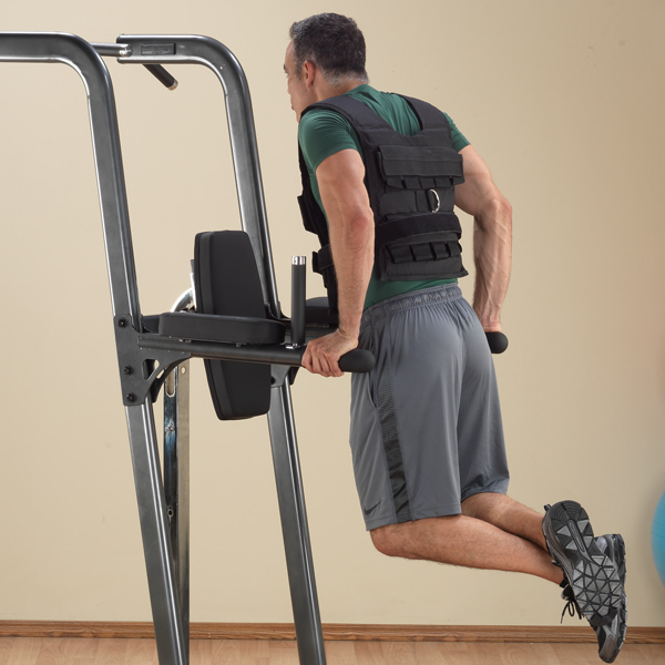 BODY-SOLID FUSION VERTICAL KNEE RAISE, DIP, PULL UP FCD Strength Body-Solid