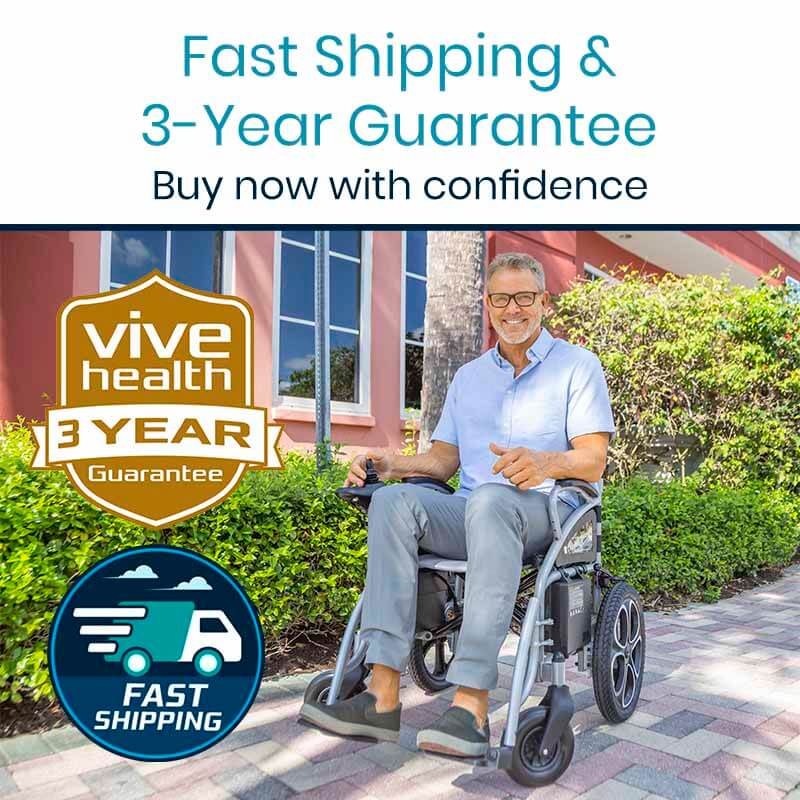 Vive Health MOB1029S Compact Power Wheelchair Power wheelchairs Vive Health