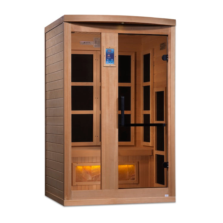 Golden Designs 2-Person "Hotel Edition" Full Spectrum PureTech™ Near Zero EMF FAR Infrared Sauna with Himalayan Salt (Canadian Hemlock) Saunas Golden Designs Default Title