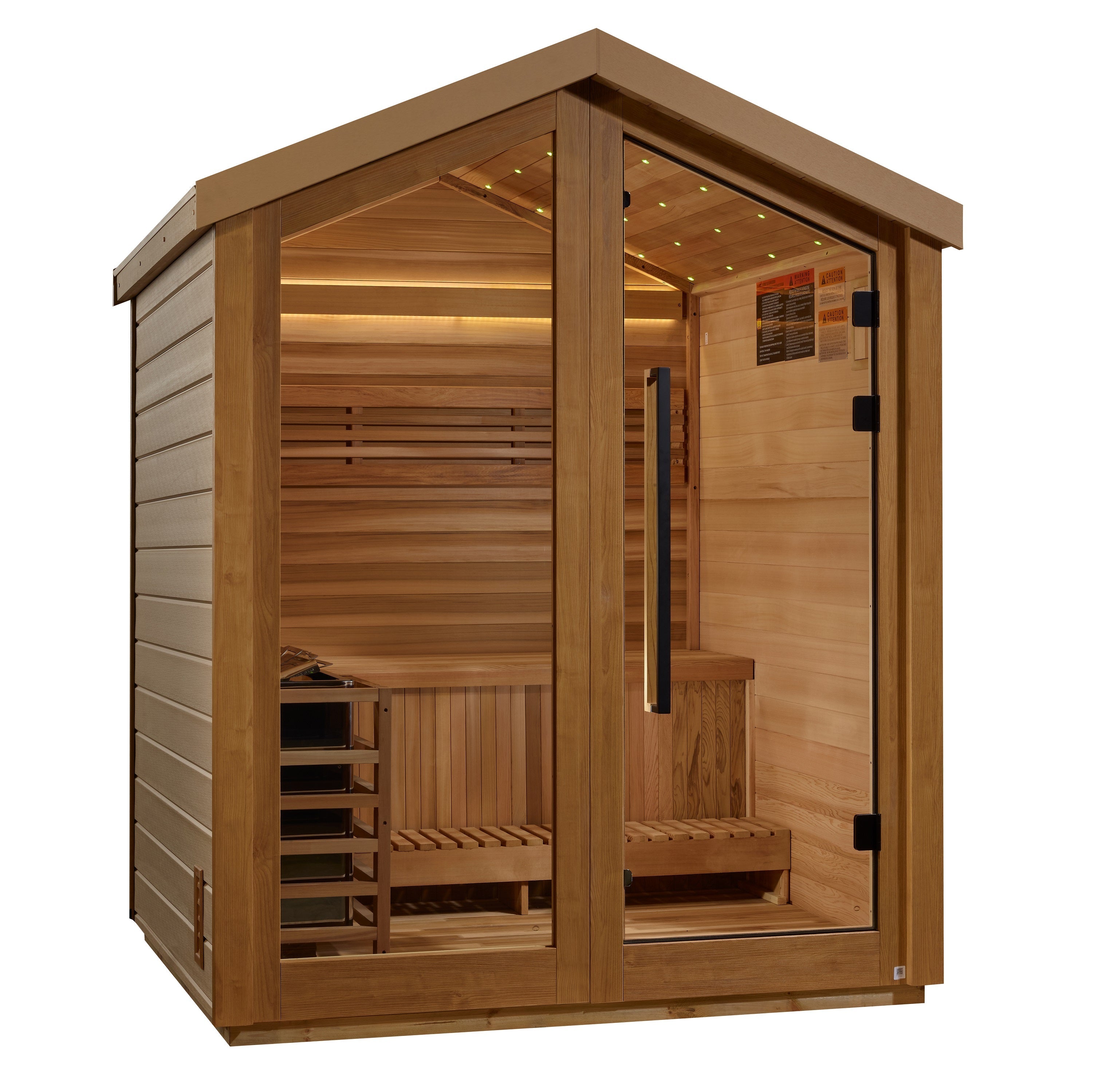 Golden Designs Savonlinna 3 Person Outdoor Traditional Sauna  Golden Designs Saunas Default Title  