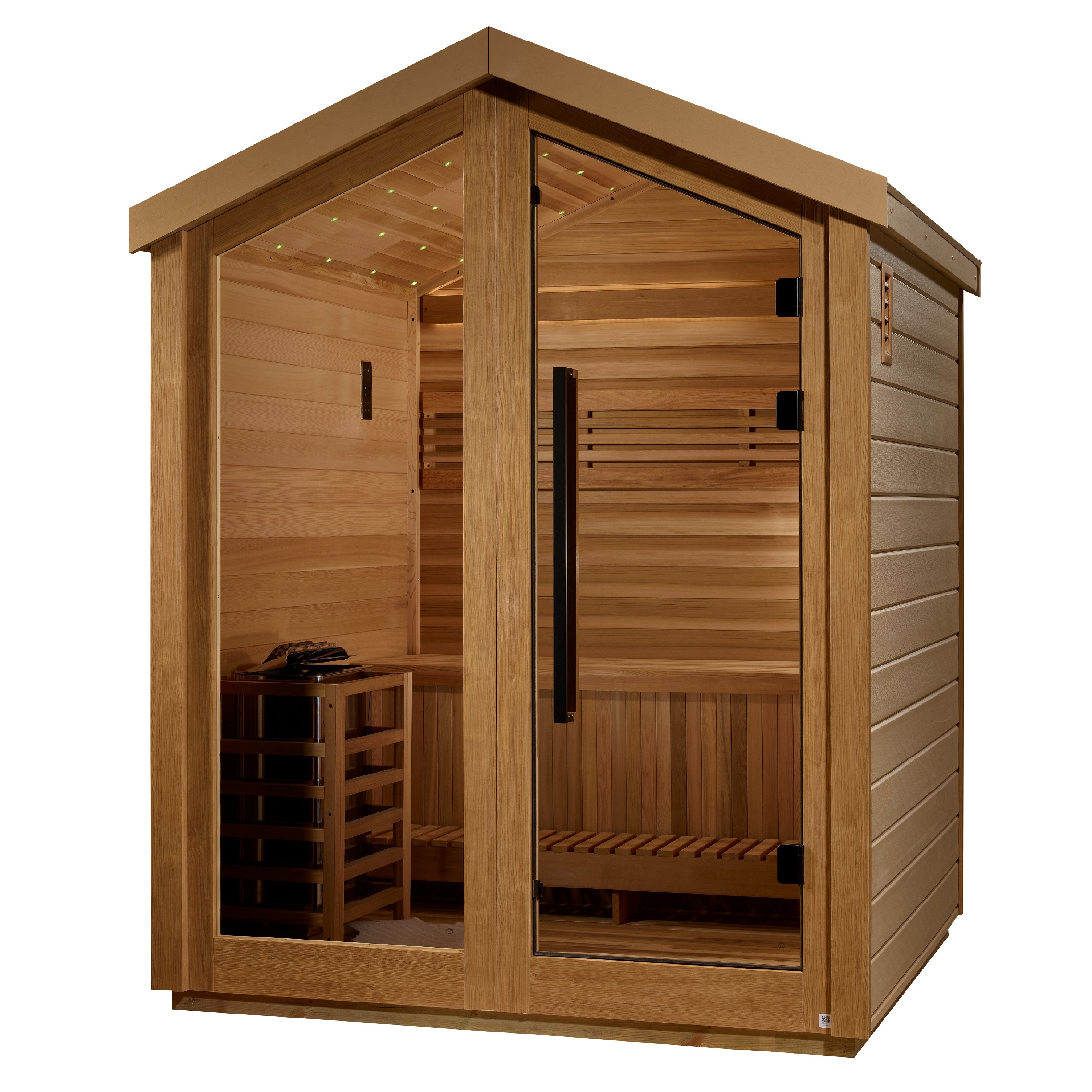 Golden Designs Savonlinna 3 Person Outdoor Traditional Sauna Golden Designs