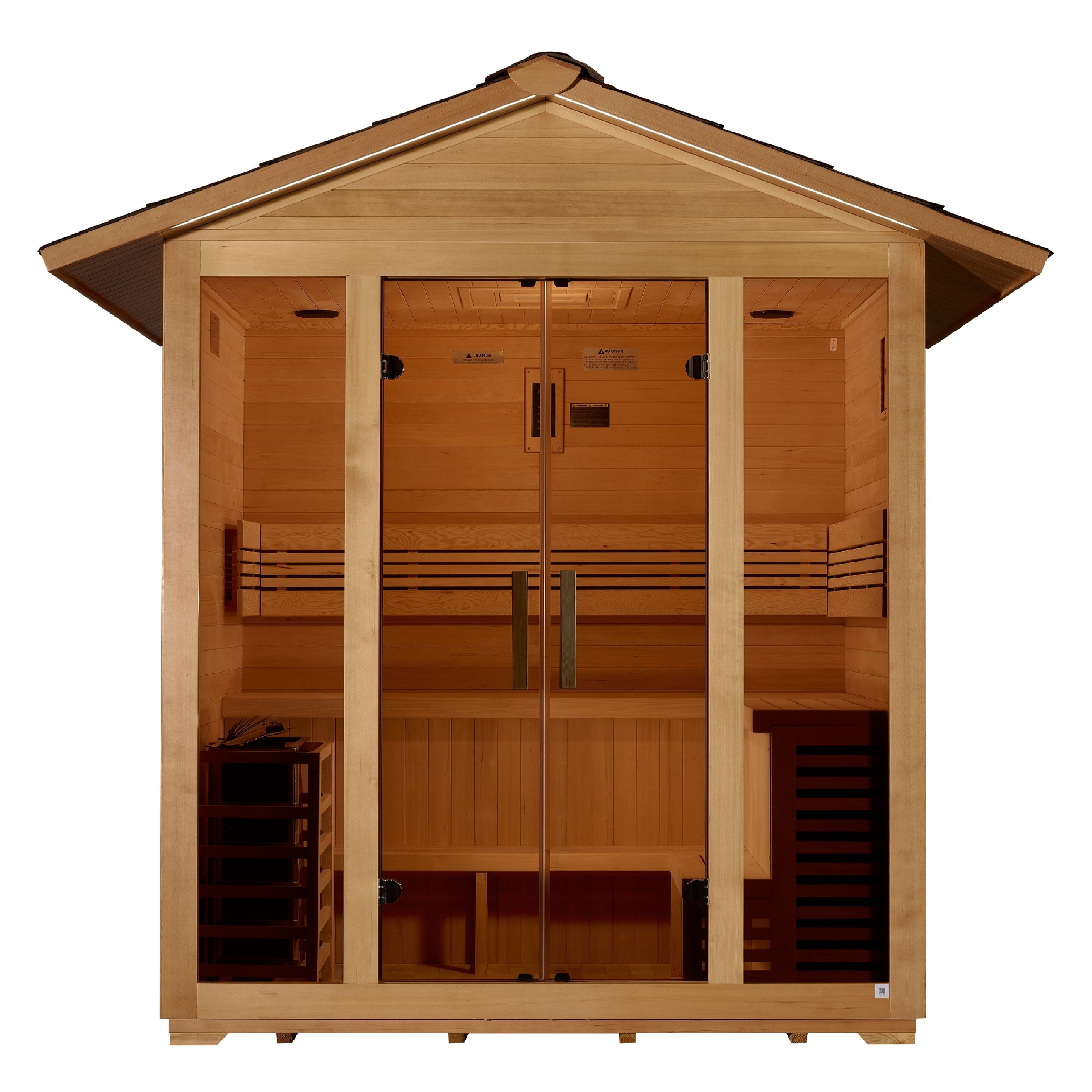 Golden Designs "Vorarlberg" 5 Person Traditional Outdoor Sauna (Heater Included) Golden Designs