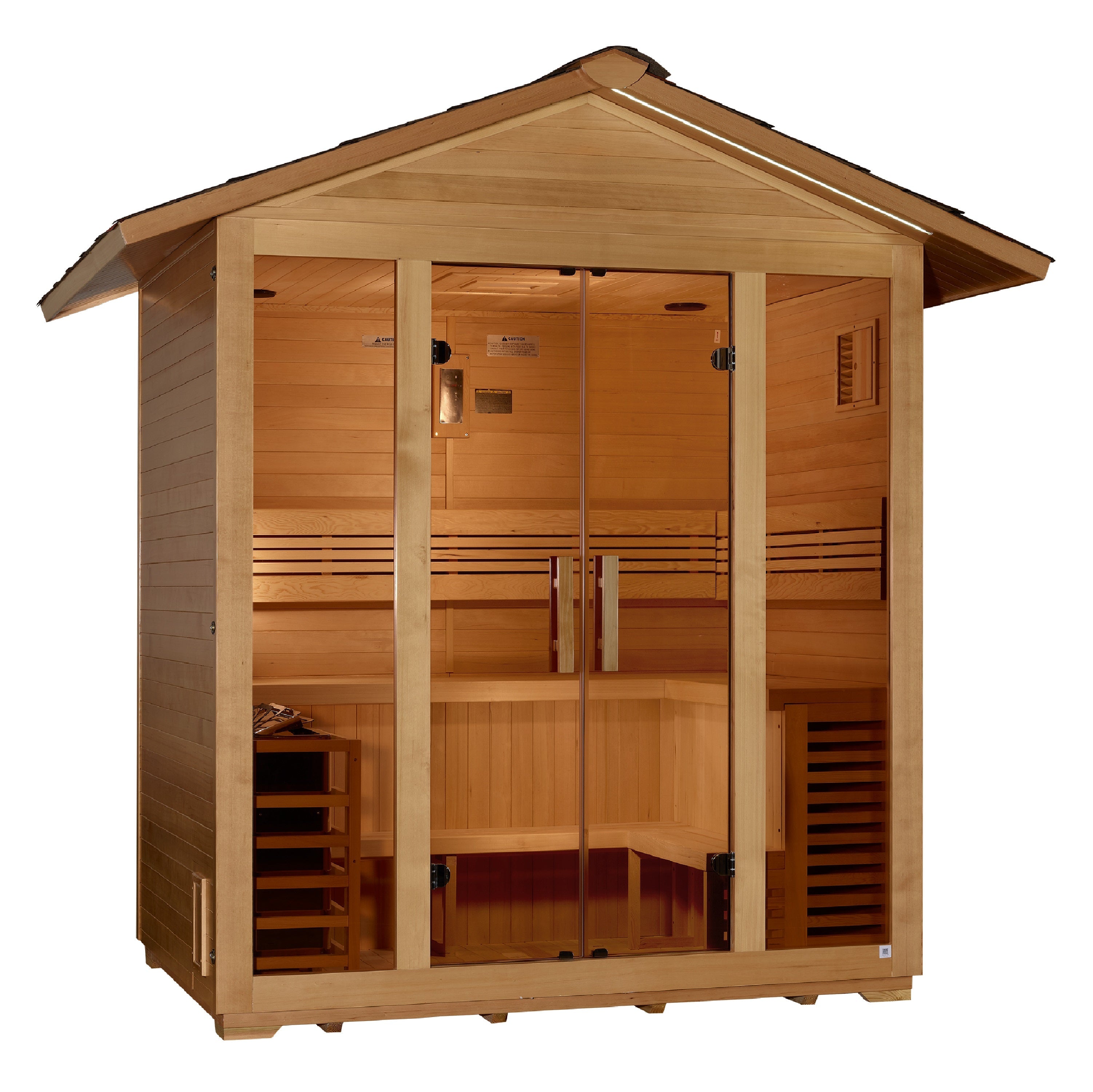 Golden Designs "Vorarlberg" 5 Person Traditional Outdoor Sauna (Heater Included) Golden Designs Default Title