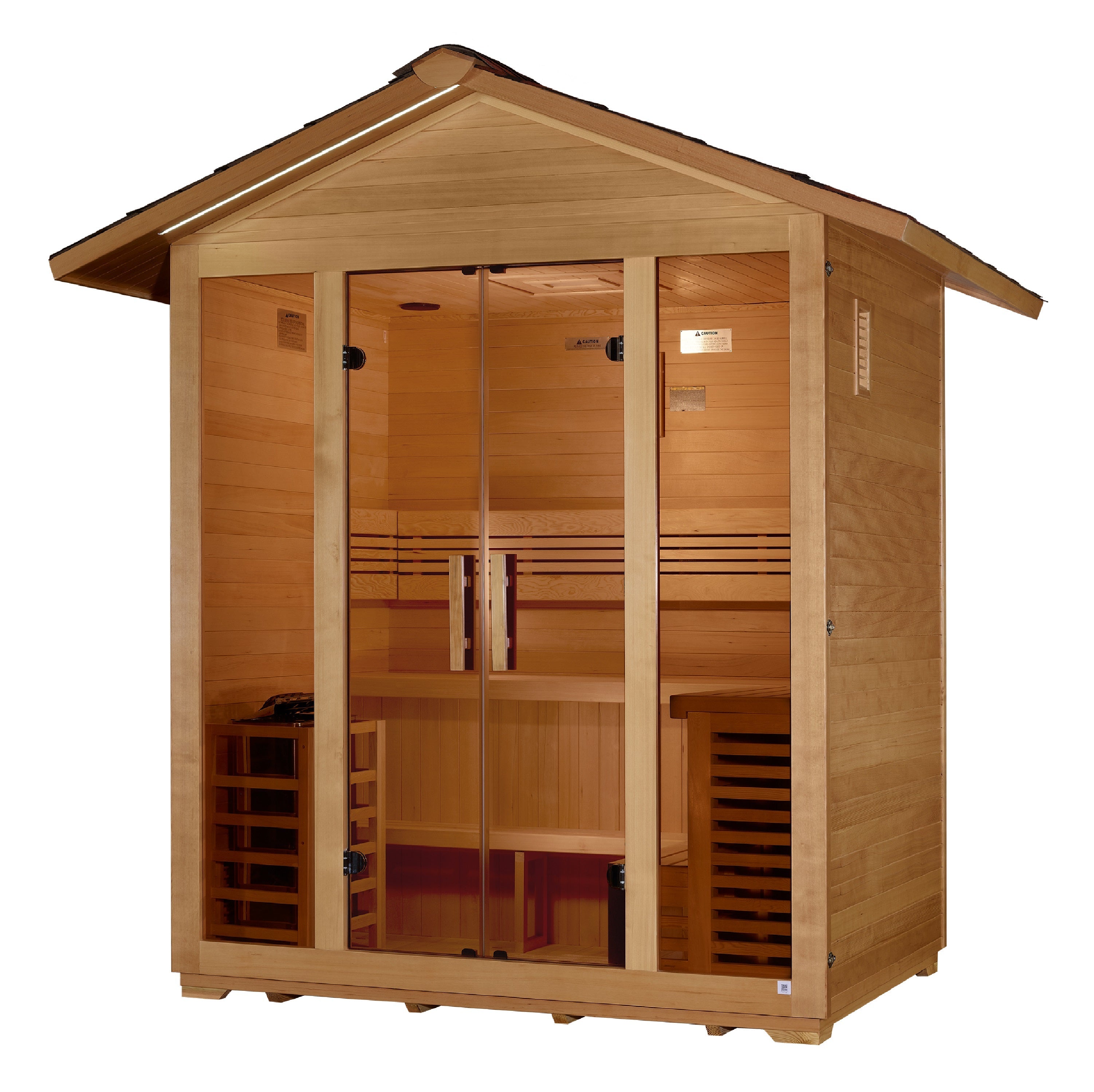 Golden Designs "Vorarlberg" 5 Person Traditional Outdoor Sauna (Heater Included)  Golden Designs Saunas   