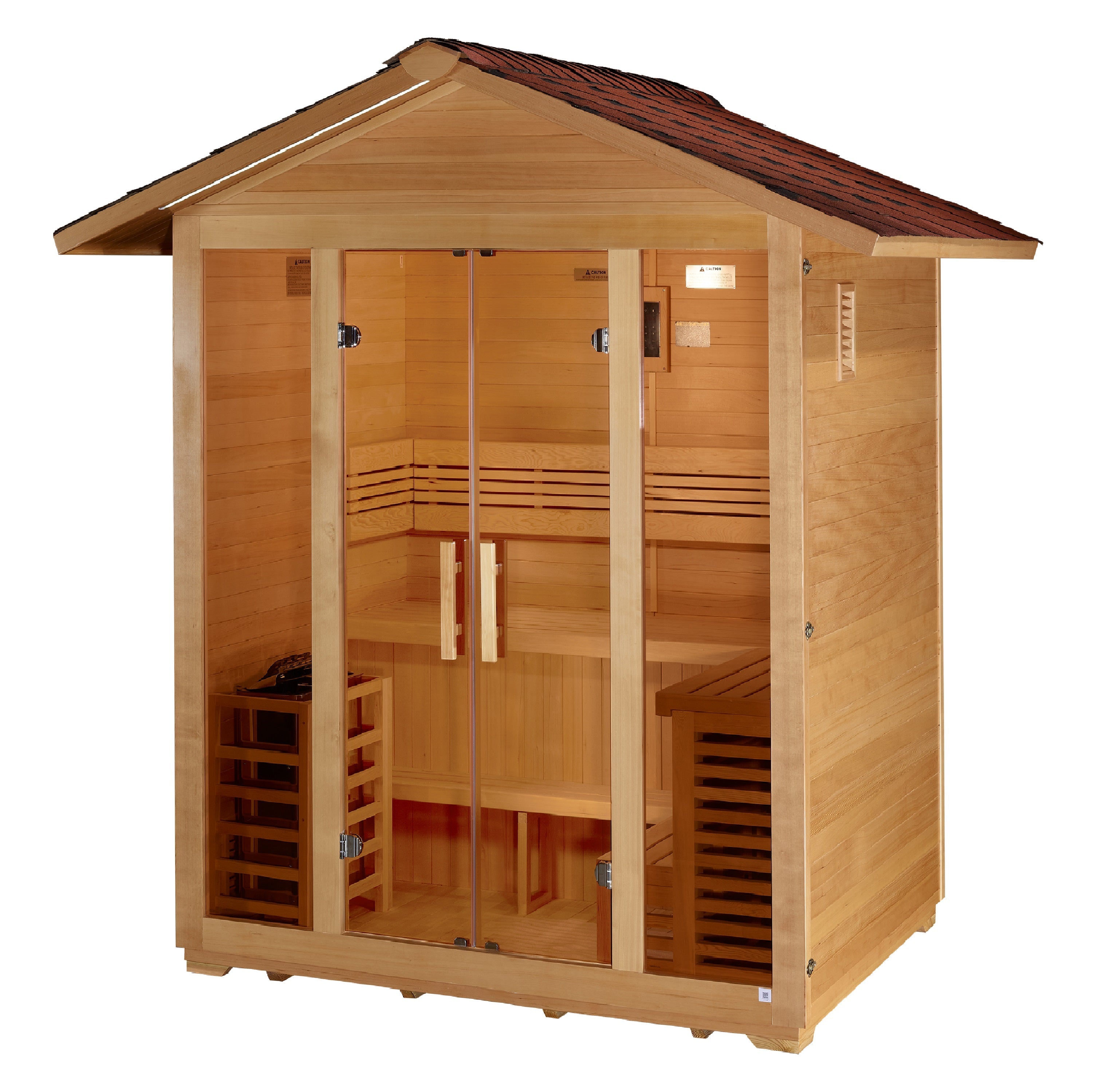 Golden Designs "Vorarlberg" 5 Person Traditional Outdoor Sauna (Heater Included) Golden Designs