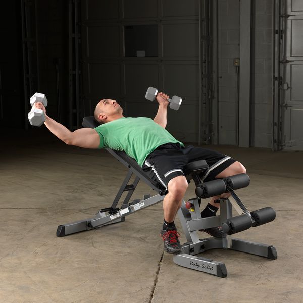 BODY-SOLID HEAVY DUTY FLAT INCLINE DECLINE BENCH GFID71 Strength Body-Solid