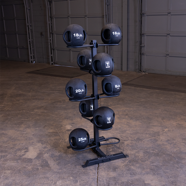 BODY-SOLID GMR20 MEDICINE BALL AND WALL BALL RACK GMR20 Strength Body-Solid