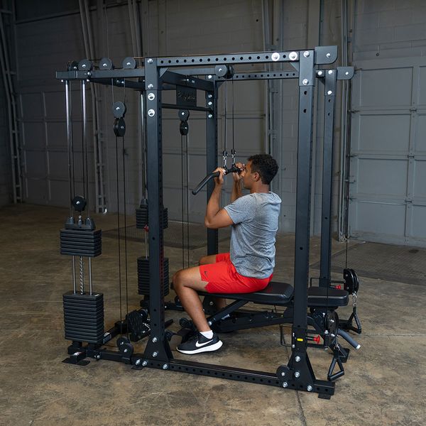 BODY-SOLID FUNCTIONAL TRAINER ATTACHMENT WITH WEIGHT STACKS GPRFTS Strength Body-Solid