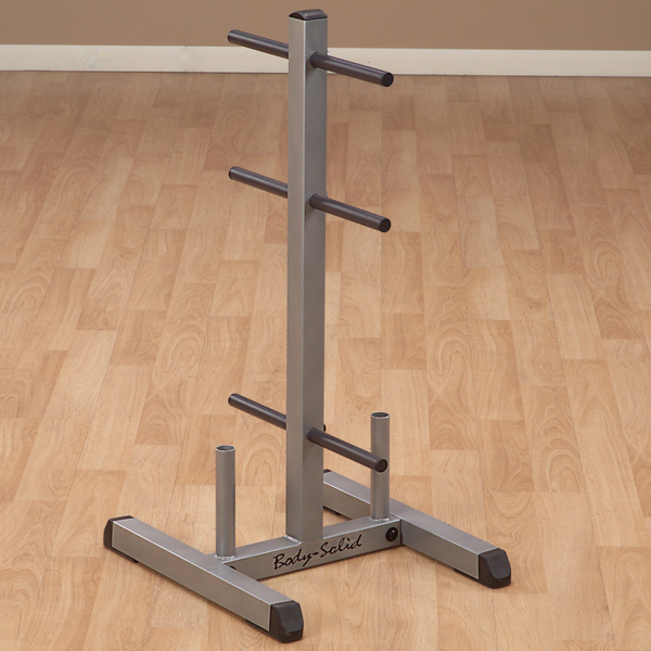 BODY-SOLID STANDARD PLATE TREE & BAR HOLDER GSWT Strength Body-Solid