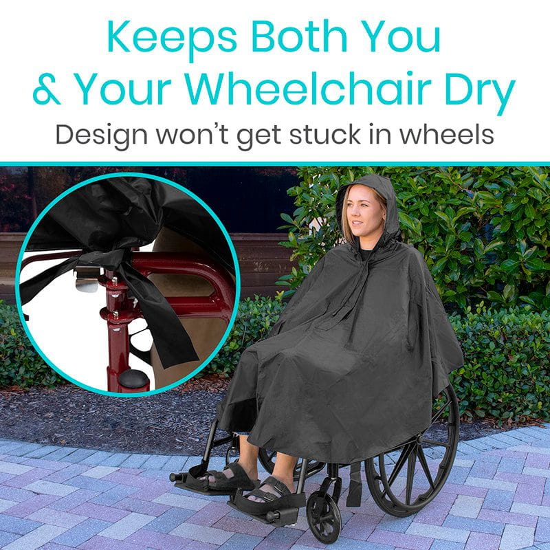Vive Health MOB1046BLK Wheelchair Poncho Wheelchair Accessories Vive Health