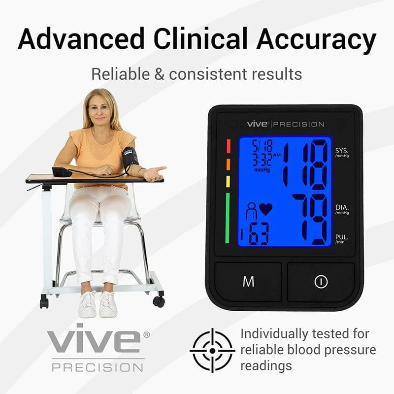 Vive Health DMD1061BLK Compact Blood Pressure Monitor Digital Measuring Devices Vive Health
