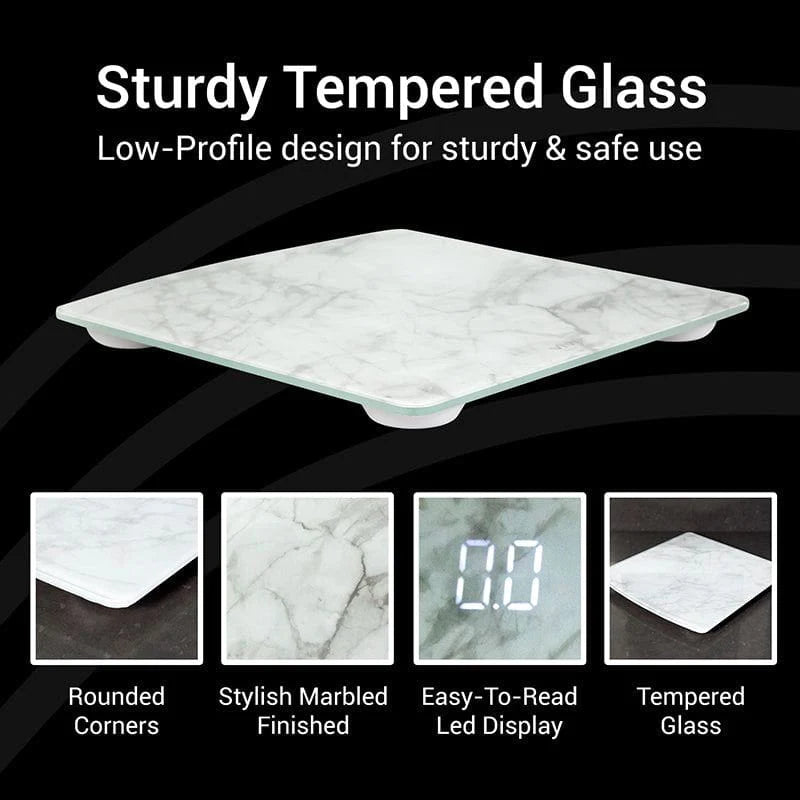 Vive Health DMD1052MAR Digital Marble Smart Scale Digital Measuring Devices Vive Health