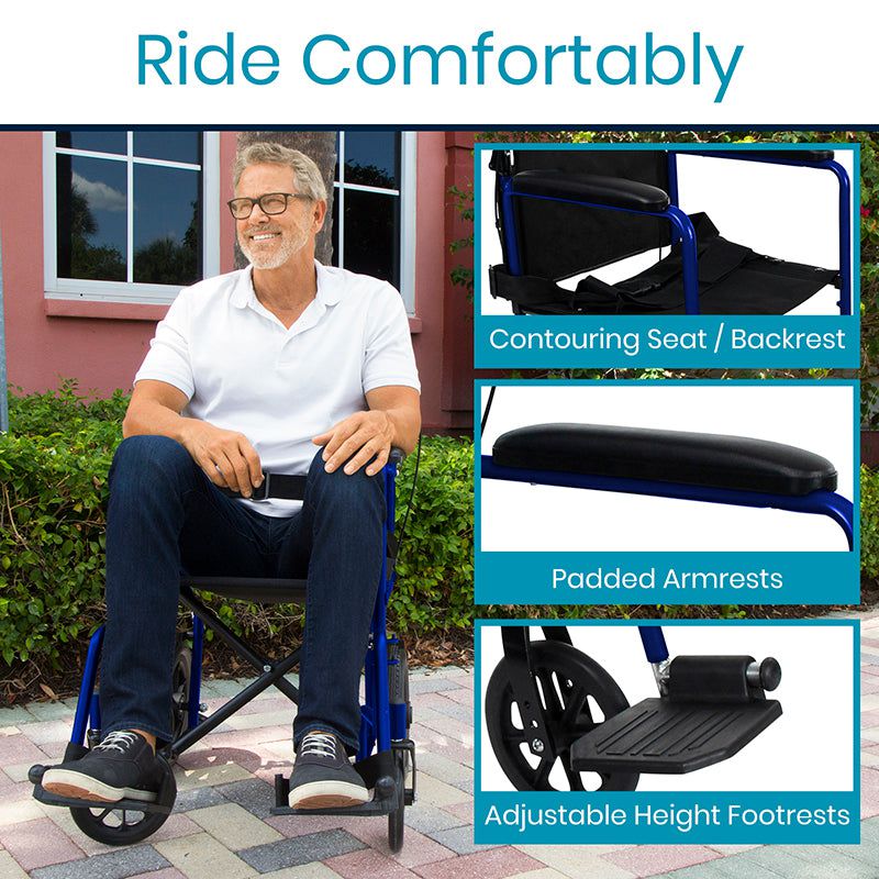 Vive Health Transport Wheelchair transport wheelchairs Vive Health