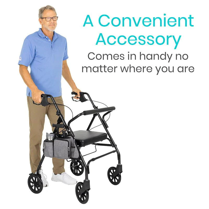 Vive Health MOB1049GRY Rollator Side Bag Mobility Accessories Vive Health