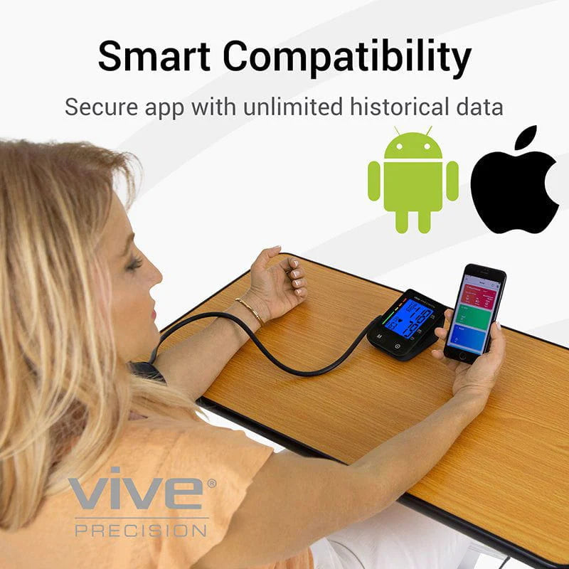 Vive Health DMD1061BLK Compact Blood Pressure Monitor Digital Measuring Devices Vive Health