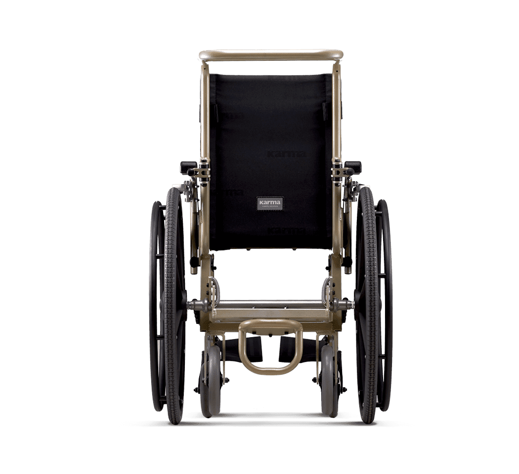 Karman KM-AA20 Convertible Airplane Aisle Chair with Quick Release Rear Wheels Airplane Aisle Wheelchairs Karman Healthcare
