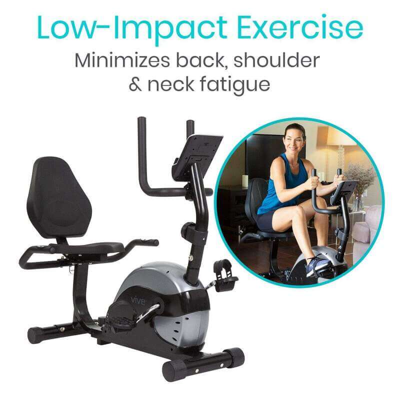 Vive Health RHB1092BLG Recumbent Bike Exercise Equipment Vive Health