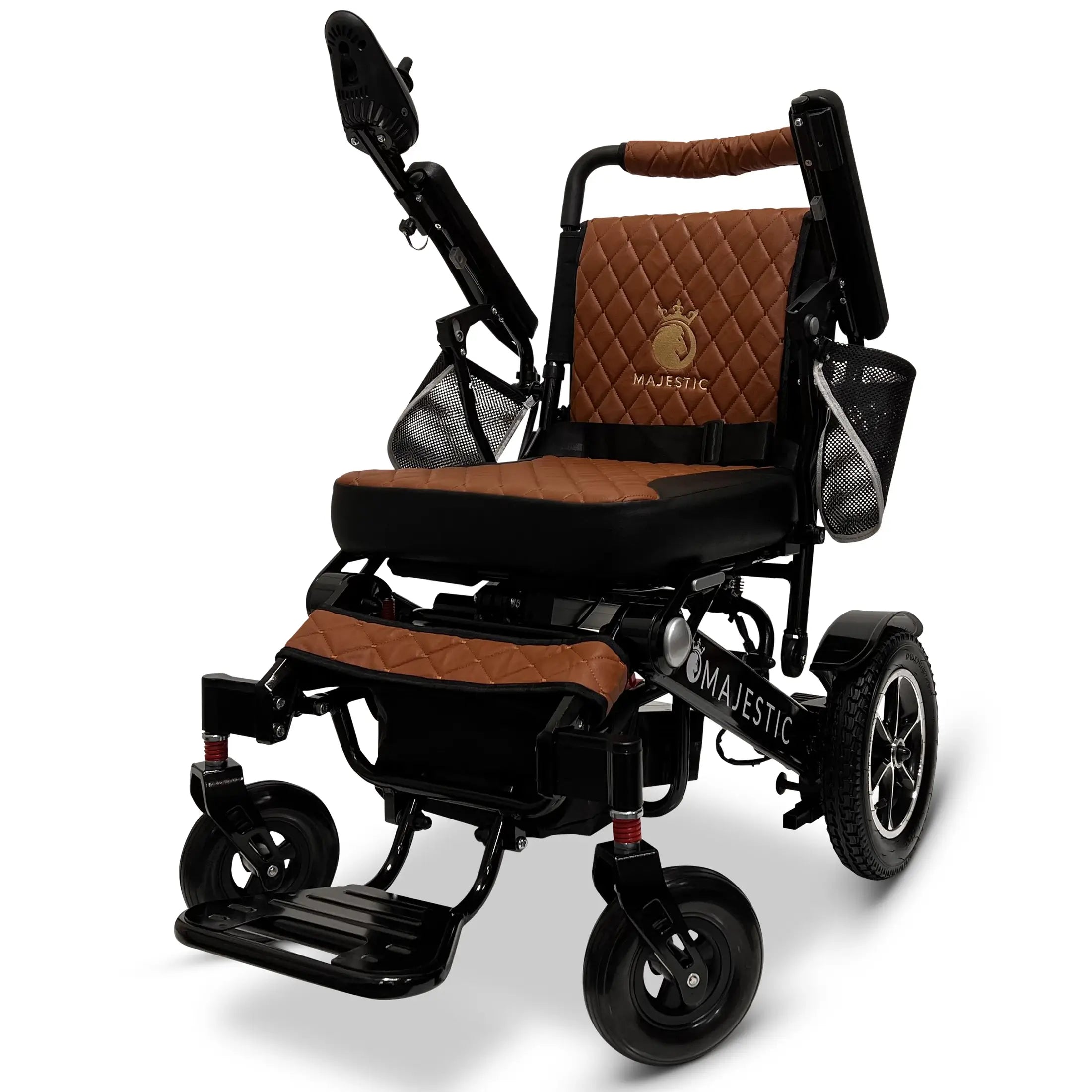 ComfyGo Majestic IQ-7000 AF Auto Folding Remote Controlled Electric Wheelchair Electric Wheelchair ComfyGo Black Taba Up To 13 Miles - 12AH Battery