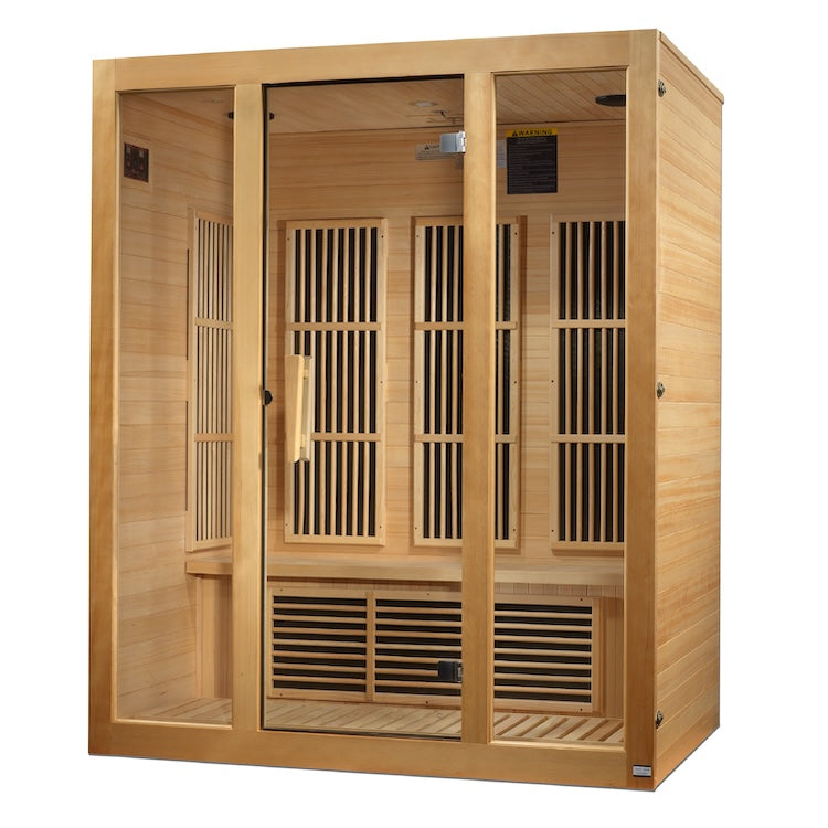 Maxxus Bellevue 3-Person Near Zero EMF (Under 2MG) FAR Infrared Sauna (Canadian Hemlock) Saunas Maxxus Saunas