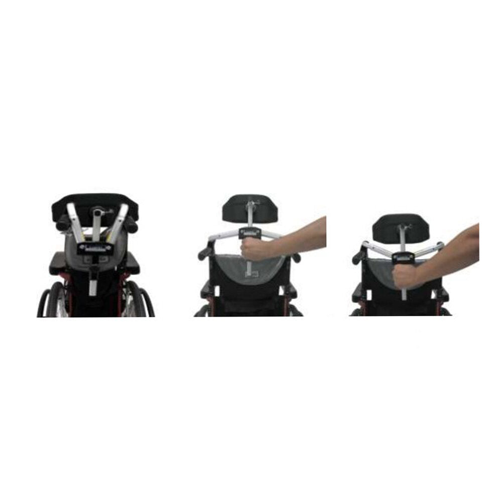 Karman Foldable Rigidfy Headrest for 7/8" Handle Frame Wheelchair Accessories Karman Healthcare